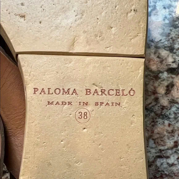 PALOMA BARCELÓ MADE IN SPAIN LEATHER STRAP PLATFORM SHOES SZ 38/9